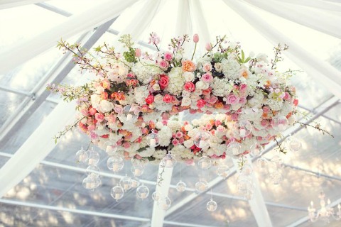 Image for Suspended Florals for Weddings - Suspended Floral Arrangements - Floral Chandeliers